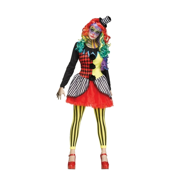 2XL freakshow womens clown costume - Picture 4 of 4